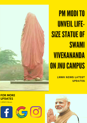 PM Modi unveil life size statue at JNU Camps