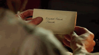 Francis Poldark places his suicide letter to Elizabeth and picks up gun