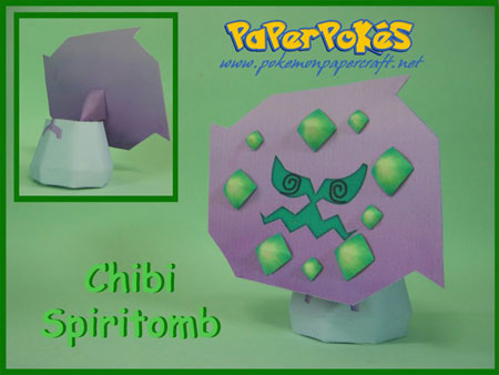 Pokemon Spiritomb Papercraft