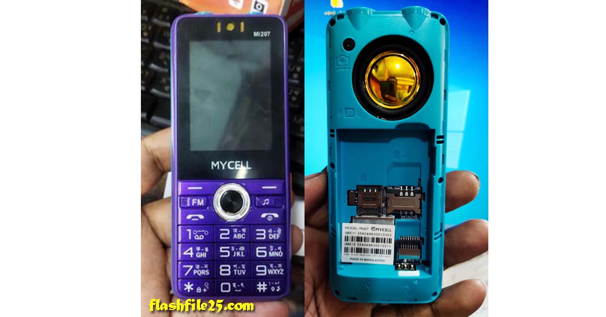 Mycell Mi207 MT6261DA Flash File 100% Tested