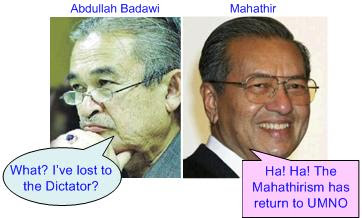 Badawi lost to Mahathir