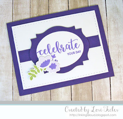 Celebrate Your Day card-designed by Lori Tecler/Inking Aloud-stamps from Avery Elle