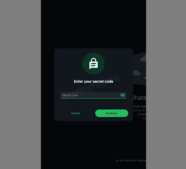 Locked chats on WhatsApp Web soon to require secret code, providing added privacy for users' conversations.