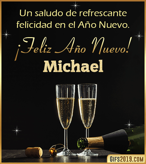 Saludos de año nuevo para michael