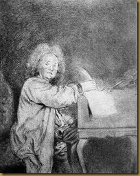 Jean-Féry Rebel, ca. 1710?, drawing by Antoine Watteau, Musée Magnin, Dijon (France).