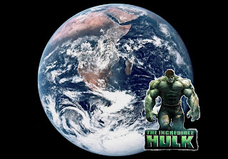 Hulk Posters Wallpapers The Incredible Hulk The Movie in Earth Seen From Space background