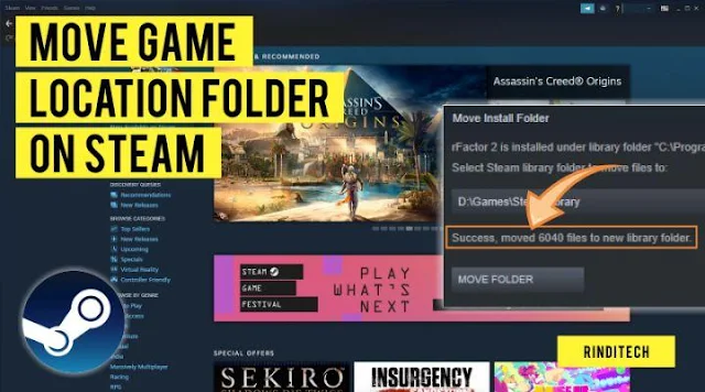 How to move Steam games to another drive without reinstalling