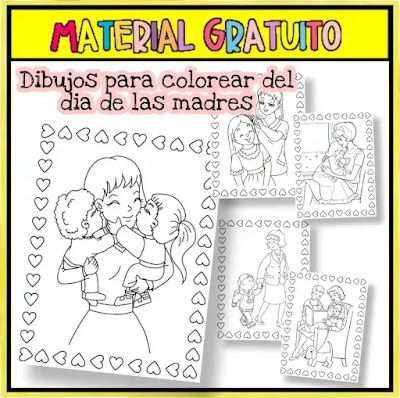 Dibujos dia de las madres para colorear