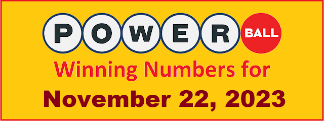 PowerBall Winning Numbers for Wednesday, November 22, 2023