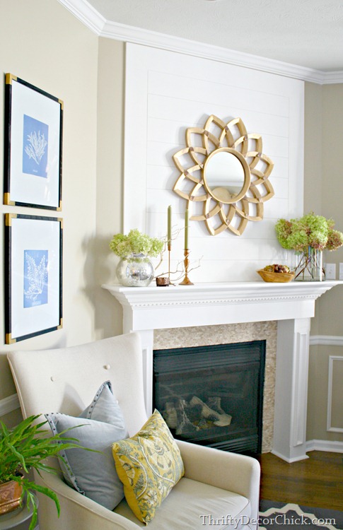 corner fireplace