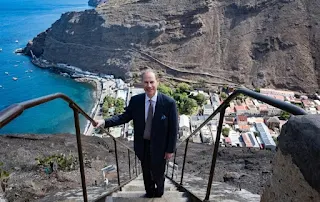 Prince Edward visits St Helena island