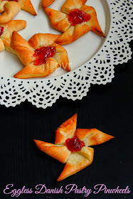 Pinwheels, Eggless danish pastries, Danish Pastries