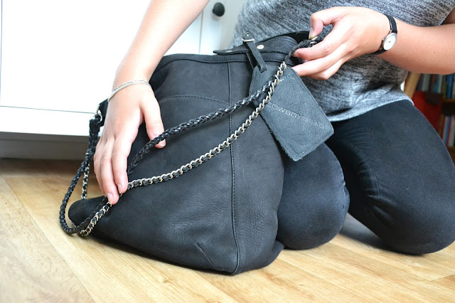 DIY Upcyle bag handbag chains fashion update