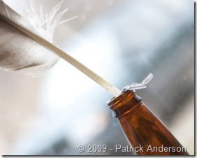 feather in bottle feather in bottle