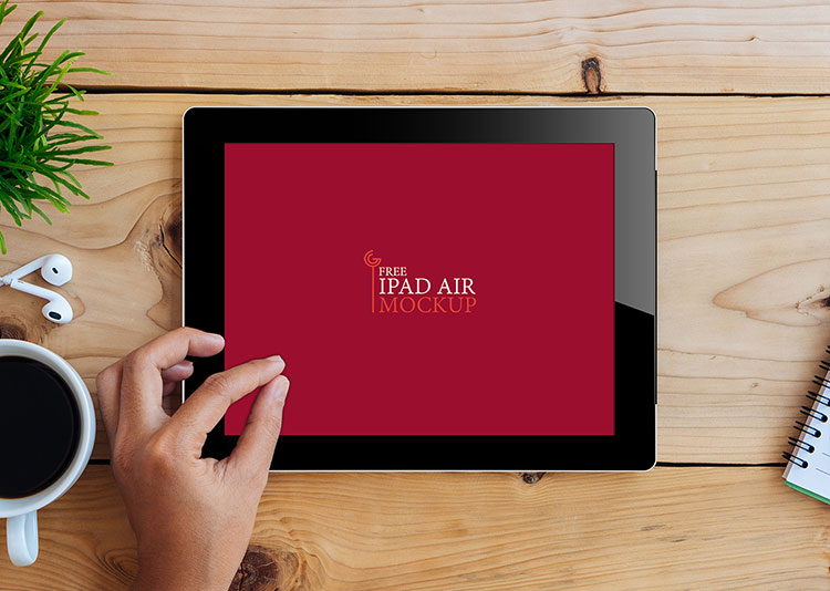 Free iPad Air Mockup PSD