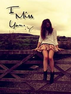 I Miss You Alone Girl Wallpaper