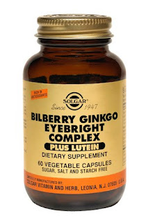 Solgar Bilberry Ginkgo Eyebright plus lutein