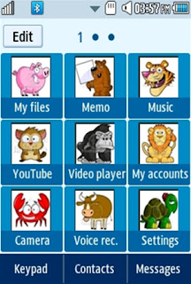 General Cute Pet, Animal Samsung Corby 2 Theme Menu