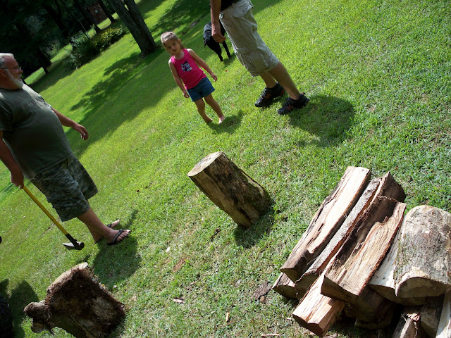 Splitting Wood