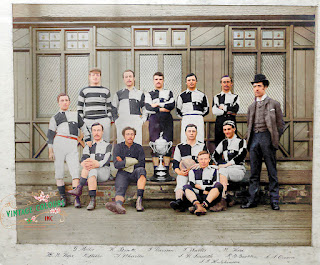 📸DARLINGTON F. C. 📆Temporada 1886-87 ⬆️G. Millar, W. Brooks, J. Davison, Tommy Waites, Michael Hope, Harry Hope y Charels Samuel Craven (de paisano). ⬇️R. T. Stabler, Arthur Wharton, J. H. Smeddle, R. B. Buckton y J. T. Hutchinson. SUNDERLAND A. F. C. 1 🆚 DARLINGTON F. C. 0 26/03/1887. Durham Challenge Cup, final. Sunderland, Inglaterra, Newcastle Road: 7.000 espectadores. GOLES: ⚽1-0: Lord.