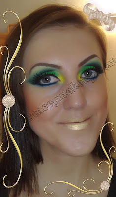  Brazilian Flag Inspired makeup