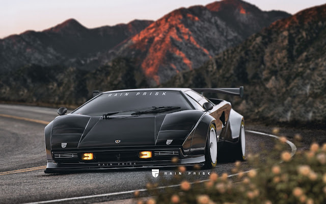 Lamborghini Countach Wide Body Rendering - #Lamborghini #Countach #WideBody #tuning