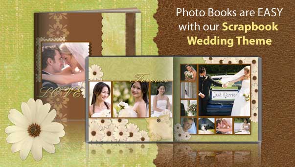 wedding scrapbook page samples