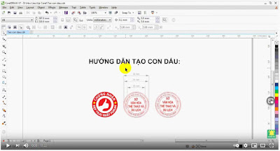 Hướng dẫn Tạo con dấu trên phần mềm CorelDraw