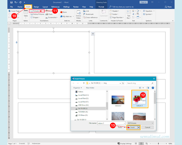 cara membuat buletin di ms word