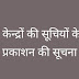 मतदान केन्द्रों की सूचियों के प्रारूप प्रकाशन की सूचना
