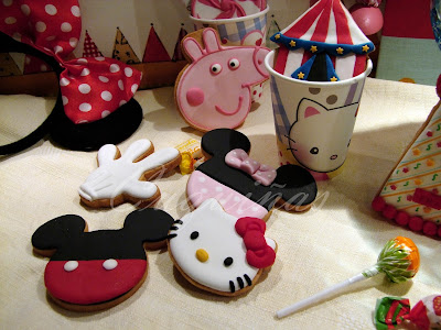 galletas Mickey mouse, minnie, kitty