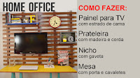 Painel Para TV (com estrado de cama) Home Office