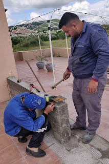 Fitting the plates to the column