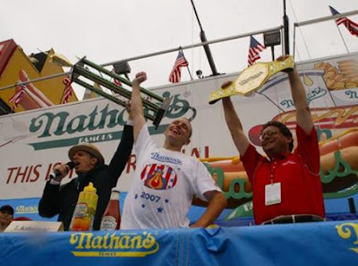 Joey Chestnut - The 2008 Nathan's Famous International Hot Dog Eating Contest Champion