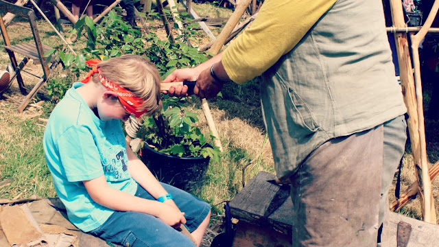 Camp Bestival Spinney Hollow Woodland Workshop Sword Making // 76sunflowers