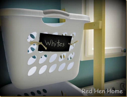living room 021 Laundry Tower - chalkboard labels
