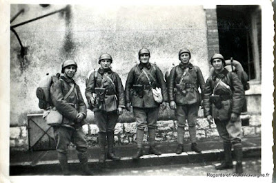 photos anciennes militaires en groupe album Regards et Vie d'Auvergne