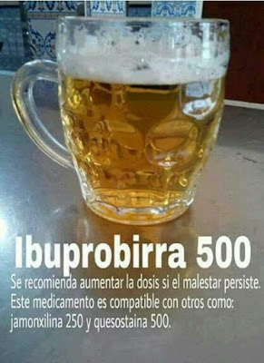 Ibuprobirra 500, jamonxilina, quesostaina