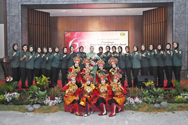 HUT ke-62 Korps Wanita Angkatan Darat, Srikandi Kodam IV/Diponegoro Gelar Syukuran