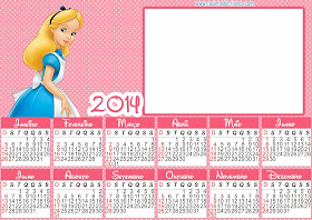 calendario 2014 alice no pais das maravilhas para imprimir