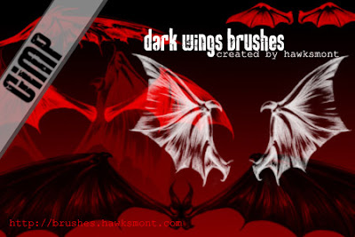 Gimp Brushes Dark Wings