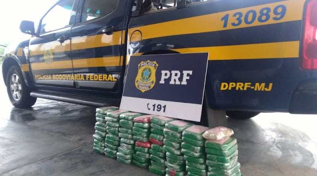 PRF apreende 80kg de cocaína no sertão de Alagoas
