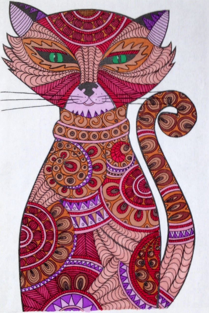 Art Thérapie Coloriage Chat 1