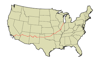 Map of Route 66