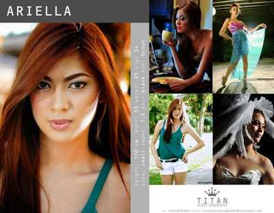 filipina, fashion runway, model, set card