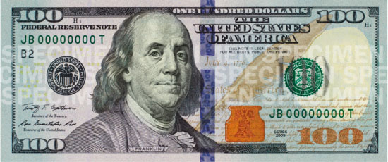 fake 100 dollar bill template. current 100 dollar bill