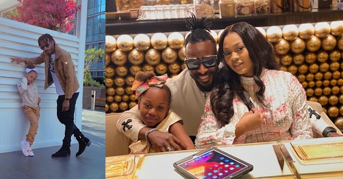 Singer 9ice, wife and daughter enjoy their vacation in Dubai (PHOTOS)