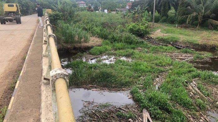 Perlu Dinormalisasi, Kondisi Sungai Lagan di Desa Suka Maju Cukup Memprihatinkan