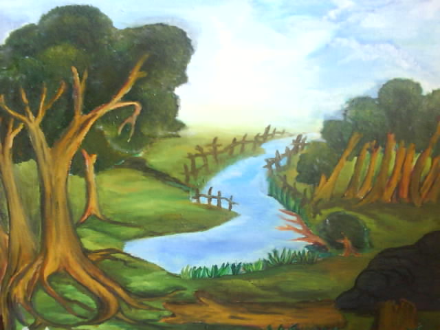 Lukisan Kampung Image
