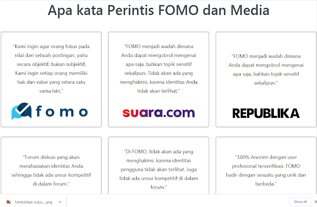 aplikasi Fomo Indonesia